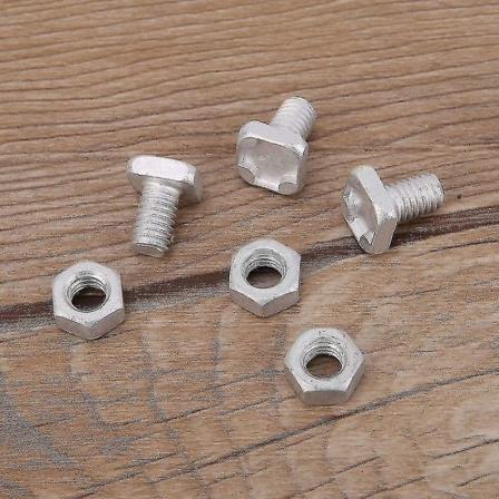 200 stk M6x12mm Drivhusmuttere og bolter Firkantede hodebolter Muttere Drivhus Reparasjonssett Deler Replac