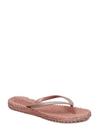 Flipflop With Glitter Shoes Summer Shoes Sandals Rosa Ilse Jacobsen*Betinget Tilbud