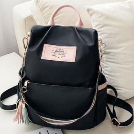 Axelryggsäckar Dam Ryggsäck SVART