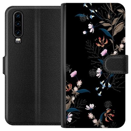 Yhteensopiva Lompakkokotelo Huawei P30 Kukat