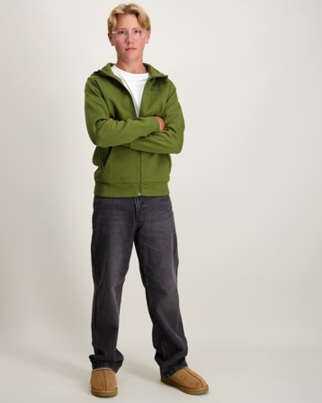 Champion Full Zip Hoodie Sweatshirt Grün Hoodies/Kapuzenpullover Jungen - Kids Brand Store