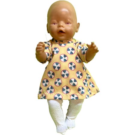 Klänning och strumpbyxor till Baby Born, dockkläder