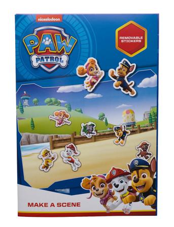 Paw Patrol Stati Ry Set With Stickers "Make A Scene Toys Creativity Drawing & Crafts Craft Stickers Blå Paw Patrol