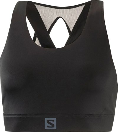 Salomon Women's Cross Run Bra Women undergarment Black S
