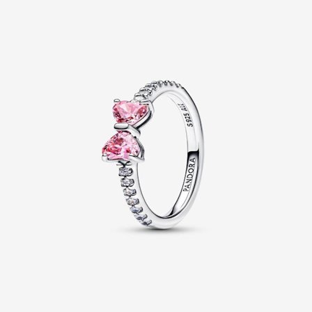 Pandora - Glitrende Rosa Sløyfering - Sterling sølv