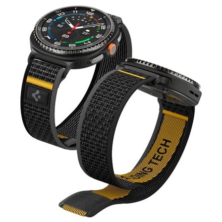 Spigen Athlex Air Strap for Samsung Galaxy Watch 40/44/46mm - svart og gul