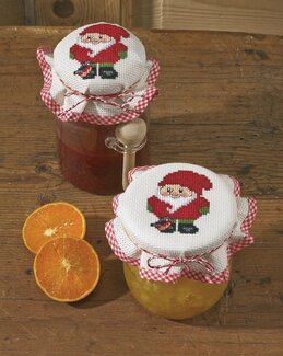 Broderikit Syltburkslock Tomte och Domherre 2-pack