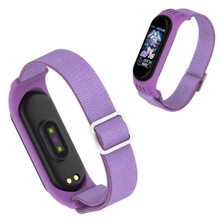 Xiaomi Mi Smart Band 6 / 5 nylon watch band - Purple