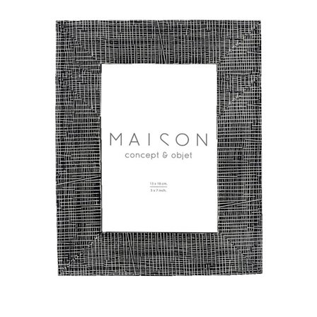 Valokuvakehys 19x24cm Polyresin mustavalkoinen lasi