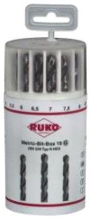 Ruko 215225 Borrsats slipad, koboltlegerad, 19 delar, Maskintillbehör & förbrukning