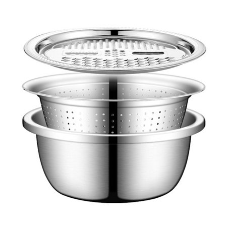 Multifunktionell rivjärn i rostfritt stål Diskbänk avloppskorg Hushållstvättsil Köksmaterial