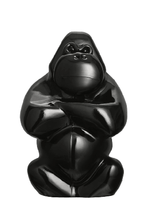 Kosta Boda Skulptur My Wide Life Dekoration Svart H: 30.5cm