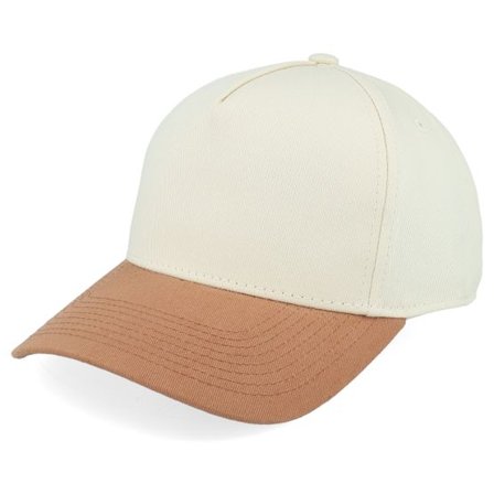 Equip - Beige adjustable Keps - Blank Stone/Caramel A-frame Adjustable @ Hatstore