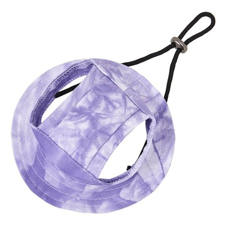 Hund Solhatt Justerbar Hund Utomhus Sport UV-skydd Hatt Keps qd bäst Lila L Lila