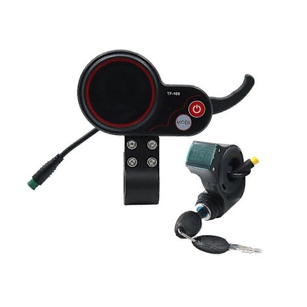 TF-100 Display Dashbord 5Pin+3PIN Tenninglåsknapp Scooter Skateboard Hastighetsmåler for Elektrisk Scooter