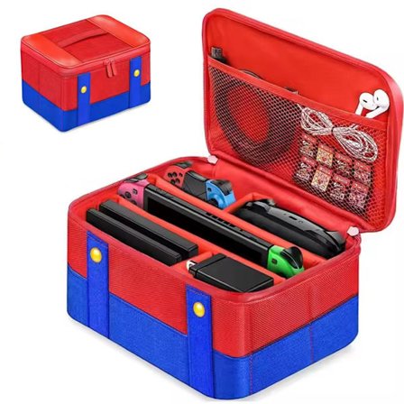 Opbevaringstaske, vandtæt Oxford-taske til Switch, Lite, OLED, NS legetøjskonsol, SD-tilbehør