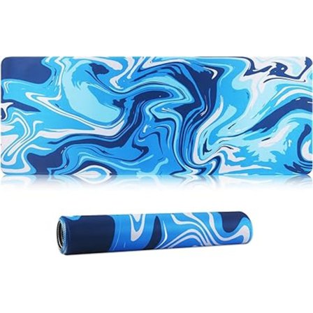 Sininen, XXL-hiirimatto 800 x 300 x 3 mm, erittäin suuri pelihiirimatto