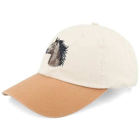 Wild Spirit - Beige unconstructed Czapka Z Daszkiem - Horse Washed Stone/Wheat Dad Cap @ Hatstore