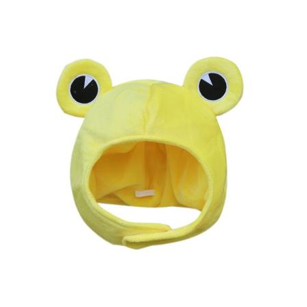 Søt grønn plysj froskehatt pannebånd caps kle deg ut cosplay kostyme