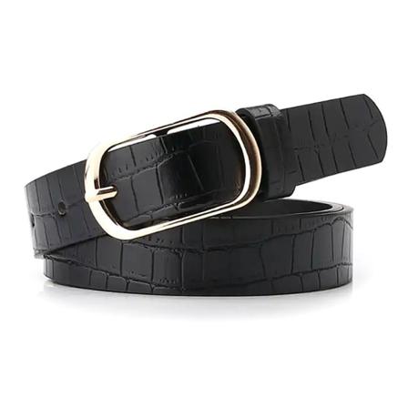 Tufft mönstrat bälte dam - Flera varianter Black Svart