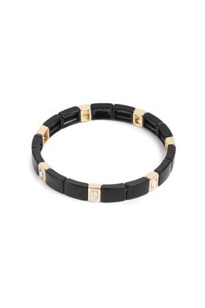 Enamel Tile Black Crystal Bracelet