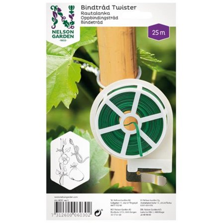Nelson Garden Twister Bindtråd platt, 25 m, Odling