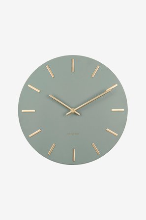 Karlsson - Veggklokke Charm Small - Grønn - Veggklokker & bordklokker - Fra Homeroom