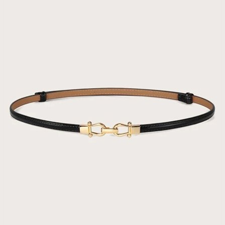 Lær Skinny Damebelte Tynne Midjebelter for Kjoler opptil 37