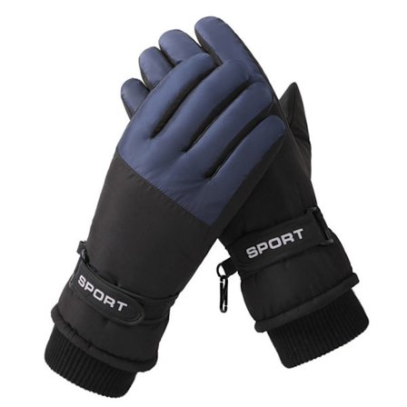 Kvinder Plys Handsker Snowboard Ski Handsker BLÅ
