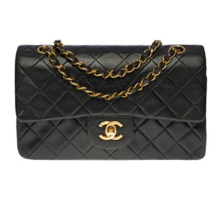Chanel Vintage Pre-owned Læder chanel-tasker Sort, Dame Vintage Tasker, Størrelse: ONE Size