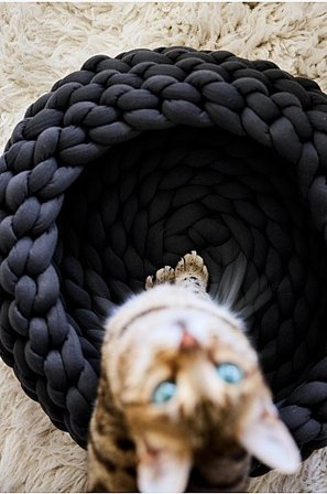 Jotex - Legowisko Dla Psa/kota ø 35 Cm Ciemnoszary - BOWIE - Kup Legowisko dla psa/kota firmy Jotex