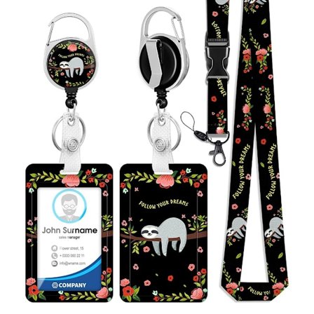 ID-brickahållare Lanyard ID-skydd