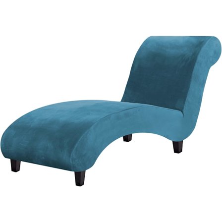 Chaise Lounge-överdrag i sammet, stretchigt överdrag till divan, lyxigt överdrag till loungestol för vardagsrummet, mjukt möbelskydd för hundar, 