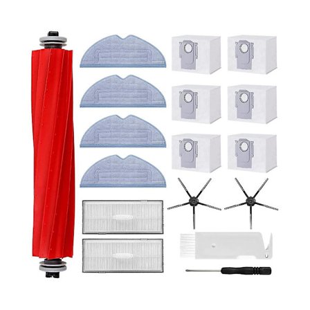 Tilbehørssett for S7 Pro Ultra/s7 Maxv Ultra, 6 x støvposer, hovedrullebørste robotstøvsuger