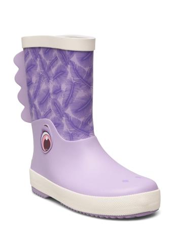 Wellies - Front Print Shoes Rubberboots High Rubberboots Unlined Rubberboots Lilla CeLaVi*Betinget Tilbud