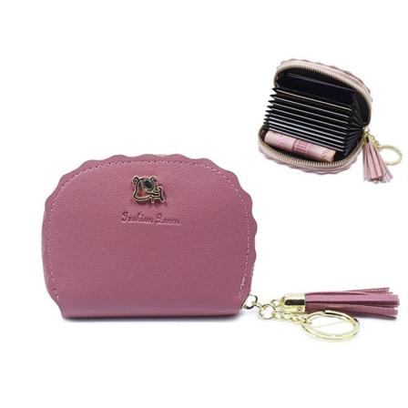Penge Møntpung Kreditkort Holoder MØRK PINK DARK PINK