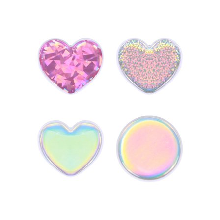 4-delt smarttelefon og nettbrett airbag brakett - laser kardioid og rund - tegneserie silikon lat telefon sammenleggbar teleskopisk brakett