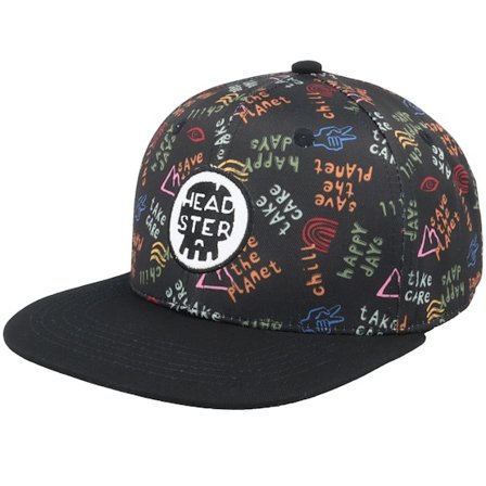 Headster - Black snapback Czapka Z Daszkiem - Kids Take Care Black Snapback @ Hatstore