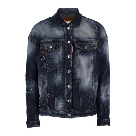 Dsquared2 Denim Jas , Blauw , Heren , Maat: L