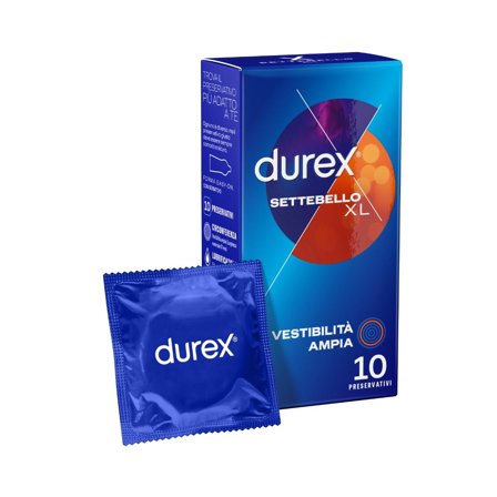 Durex Settebello Vestibilità Ampia XL 10 Preservativi