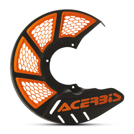 Bremsscheibenschutz Vorne Acerbis X-Brake 2.0 Small Schwarz/Orange