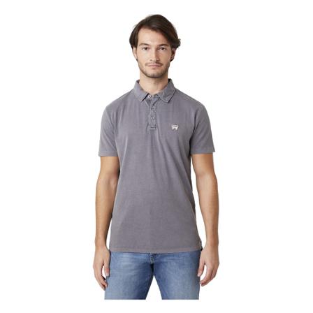 Wrangler Polo , Grijs , Heren , Maat: S