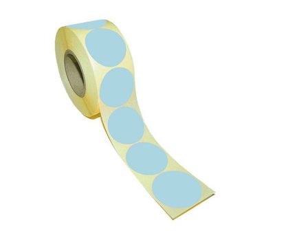 Etikett rund 40mm blå 500/rl - Lyreco - Emballage och lagerutrustning - Etiketter och godsmärkning - Märk- och färgsignalsetiketter