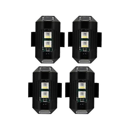 4 kpl 7 värin drone-strobovalo USB LED törmäyksenestovalo pyörän takavalo drone yö lento mini signaali vilkkuva varoitusvalo