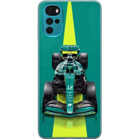 Yhteensopiva Puhelinkuori Motorola Motorola Moto G22 Aston Martinin Formula 1 -auto vihreässä kilpailumuotoilussa, jossa on moderni studiosentuntma