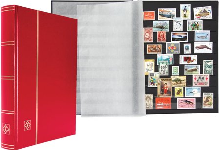 BASIC indstiksbog - A4 - 64 sorte sider - Rød - Leuchtturm