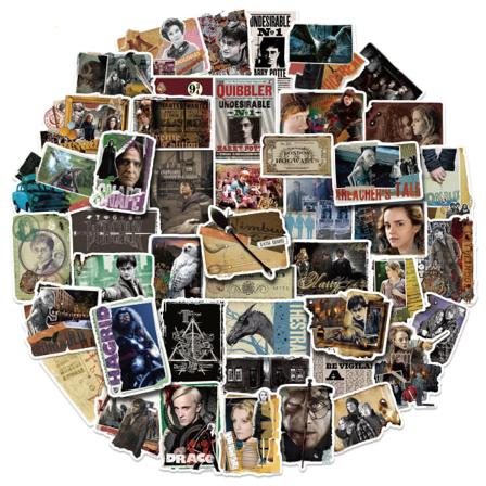 50X Harry Potter Posters Style Film Cutscene Stickers Scrapbook Graffiti Phone