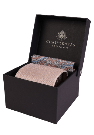 Amanda Christensen Tie & Pocket SquareBox Set Accessoarer Herr Rosa ONESIZE