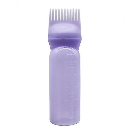 3-pakke 120 ml kam-applikatorflaske hårfarge børsteapplikator hårfargeflaske, lilla