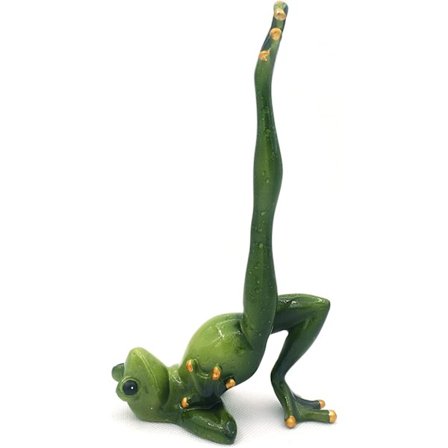 Luova käsityöhartsisammakon patsas koriste, hauska Pers